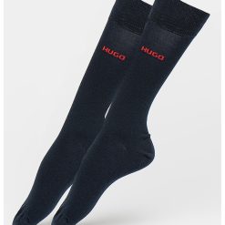Set de sosete lungi cu detaliu cu logo discret - 2 perechi-BARBATI-IMBRACAMINTE/Dresuri si sosete