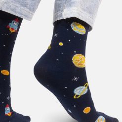 Sosete colorate cu planete Kabak Space Oddity-FEMEI