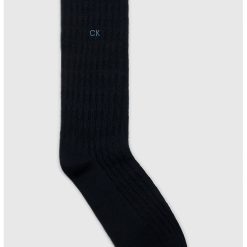 Sosete lungi striate din amestec de lana cu broderie logo-BARBATI-IMBRACAMINTE/Dresuri si sosete