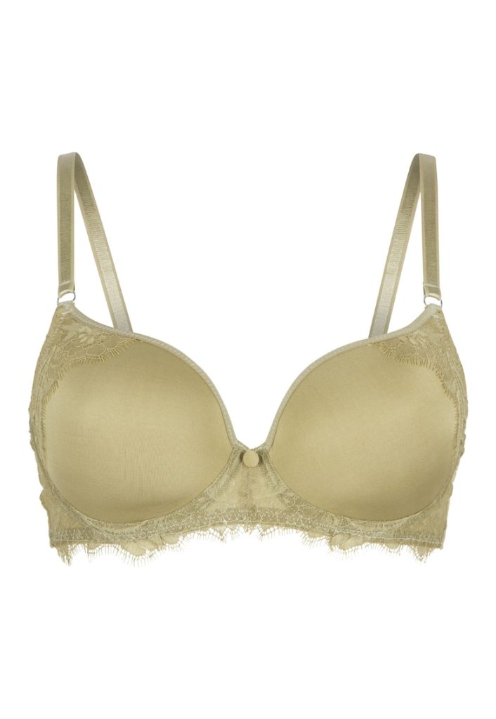 Sutien cu burete si insertii de dantela-FEMEI-