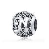 Talisman din argint Alphabet Letter N-Talismane