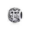 Talisman din argint Alphabet Letter T-Talismane