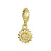 Talisman din argint Golden Little Flower-Talismane >> Talismane din Argint (toate)