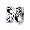 Talisman din argint In Love with Letter N-Talismane >> Talismane din Argint (toate)