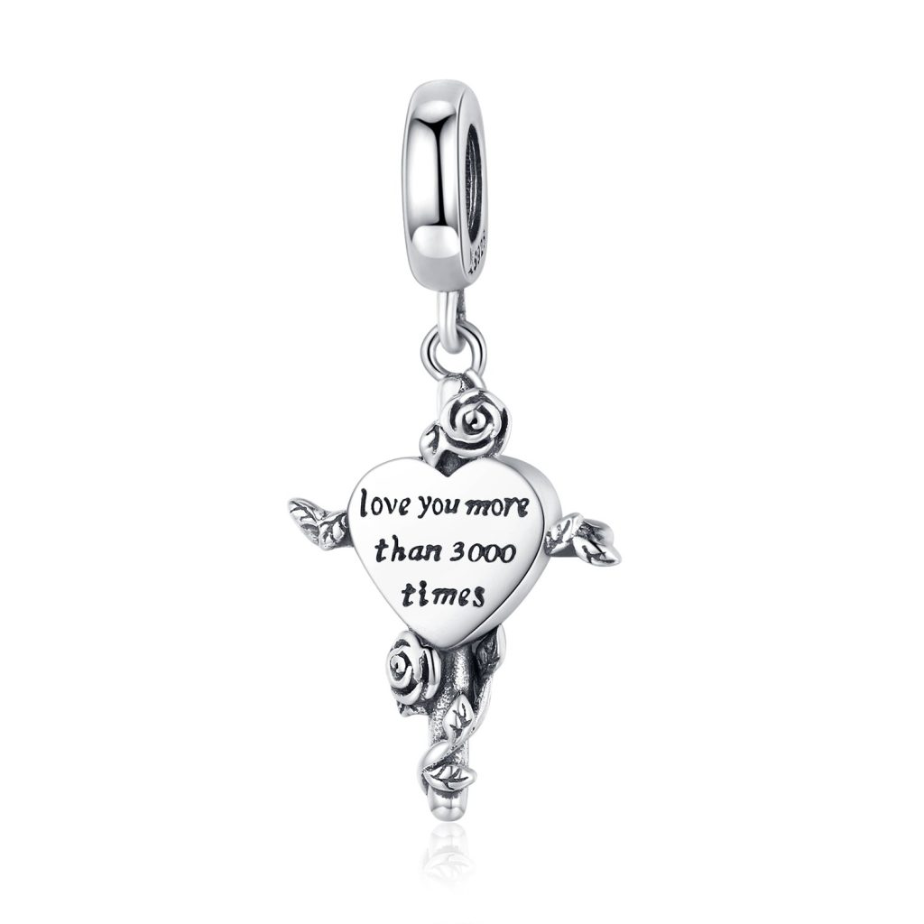 Talisman din argint Pattern Heart-Talismane >> Talismane din Argint (toate)