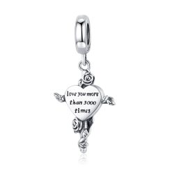 Talisman din argint Pattern Heart-Talismane >> Talismane din Argint (toate)