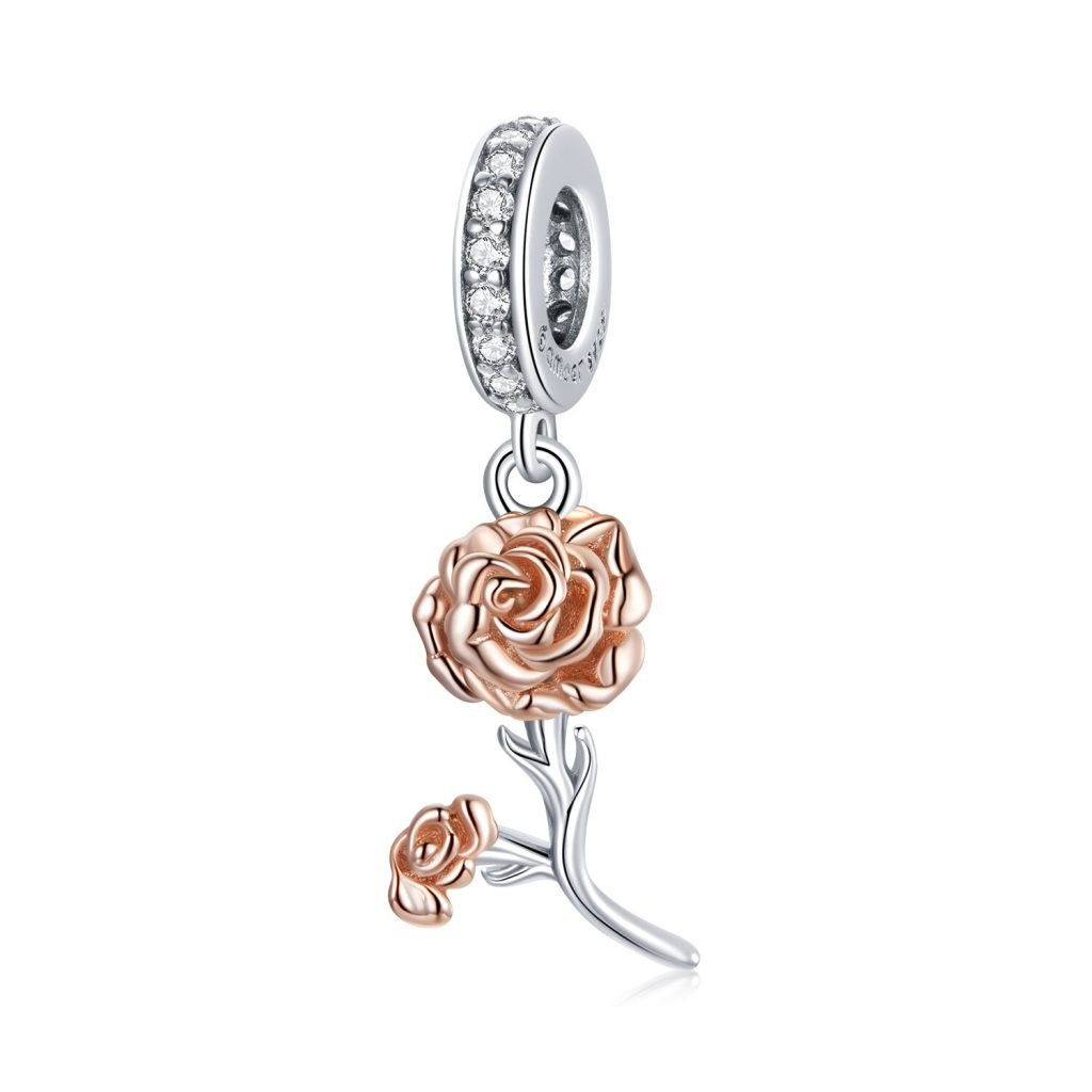 Talisman din argint Simple Roses-Talismane >> Talismane din Argint (toate)