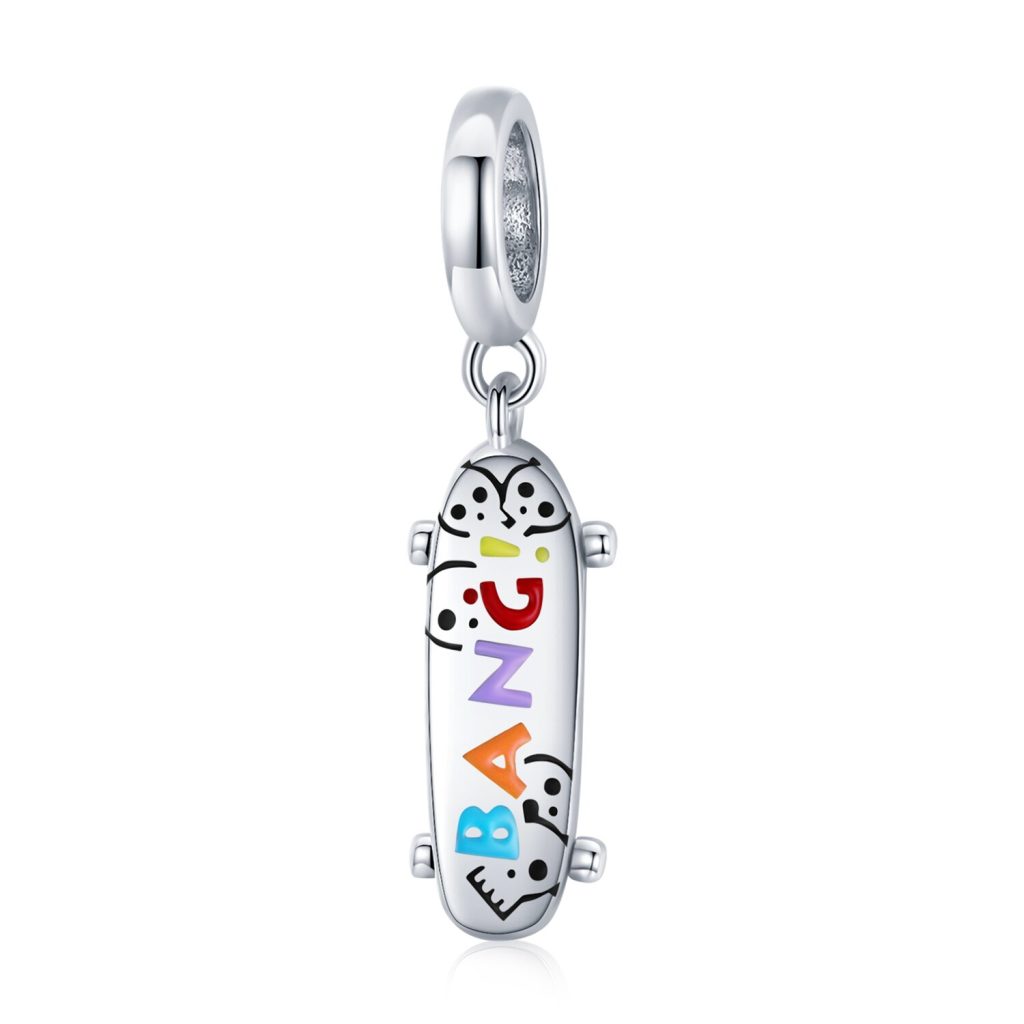 Talisman din argint Skateboard-Talismane >> Talismane din Argint (toate)