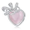 Talisman din argint Sparkling Pink Heart-Talismane >> Talismane din Argint (toate)