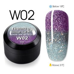 Thermo Glitter Color Gel W02 - W02 - Everin.ro-OJA SEMIPERMANENTA ❤️