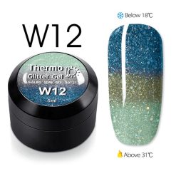 Thermo Glitter Color Gel W12 - W12 - Everin.ro-OJA SEMIPERMANENTA ❤️