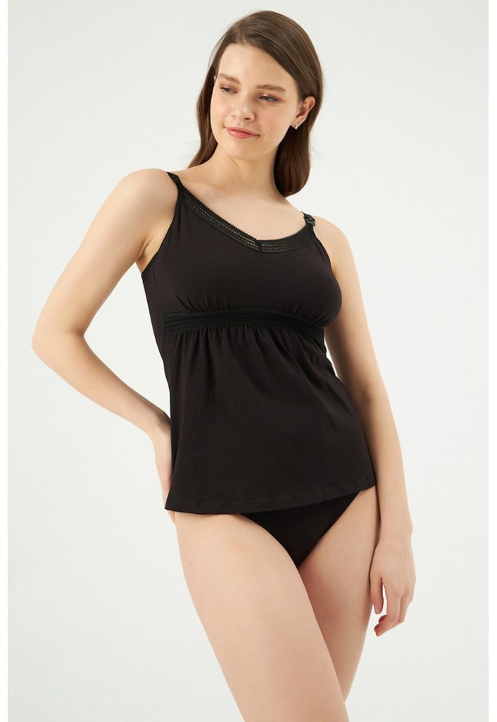 Top de gravide cu decolteu rotund-FEMEI-