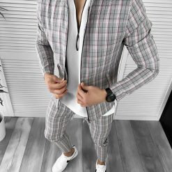 Trening barbati slim fit Pantaloni + Hanorac 10468  P18-4.2-Trening