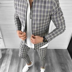 Trening barbati slim fit Pantaloni + Hanorac 10474  89-4-Trening