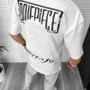 Tricou barbati alb  cu imprimeu pe spate  oversize 11823  P19-6.1-Tricouri
