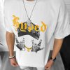 Tricou barbati gri  cu imprimeu  oversize Y171 22A-2.2-Tricouri
