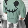 Tricou barbati vernil  cu imprimeu pe spate  oversize 11815 22A-2.1-Tricouri