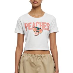 Tricou crop unisex cu imprimeu cu fructe-FEMEI-
