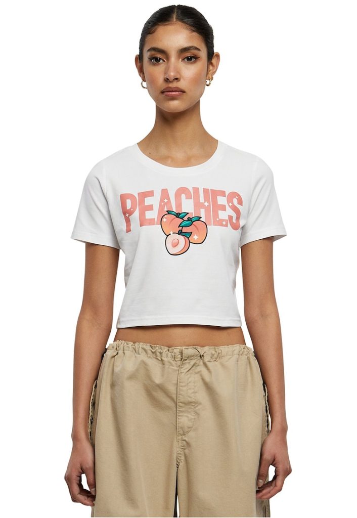 Tricou crop unisex cu imprimeu cu fructe-FEMEI-