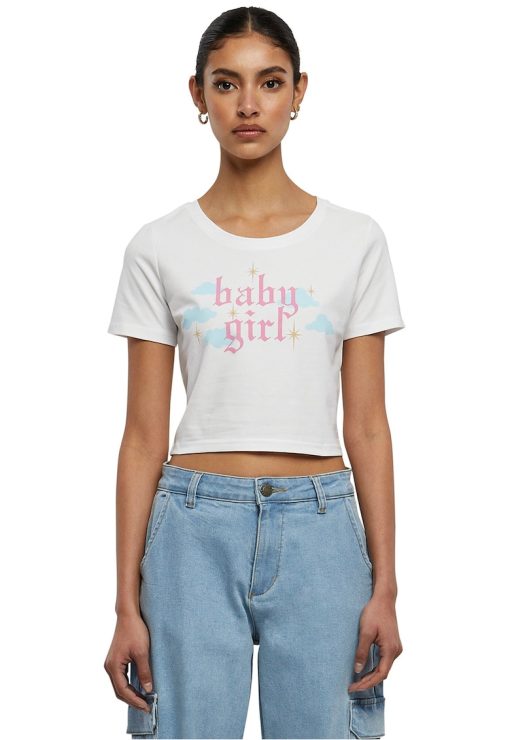 Tricou crop unisex cu imprimeu text-FEMEI-