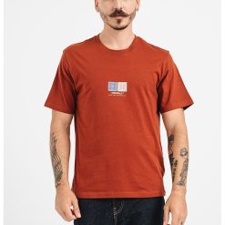 Tricou cu decolteu la baza gatului si detaliu grafic-BARBATI-IMBRACAMINTE/Tricouri si maiouri