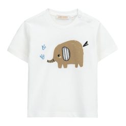 Tricou cu decolteu la baza gatului si imprimeu-BAIETI-IMBRACAMINTE/Tricouri si maiouri