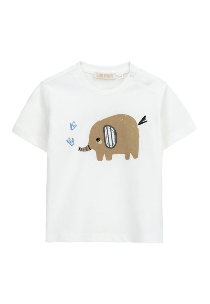 Tricou cu decolteu la baza gatului si imprimeu-BAIETI-IMBRACAMINTE/Tricouri si maiouri