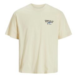 Tricou cu decolteu la baza gatului si imprimeu text-BAIETI-IMBRACAMINTE/Tricouri si maiouri