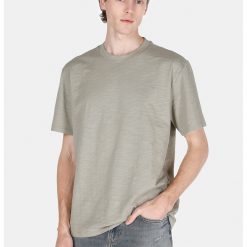 Tricou cu decolteu la baza gatului si maneci cazute-BARBATI-