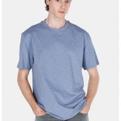Tricou cu decolteu la baza gatului si maneci cazute-BARBATI-