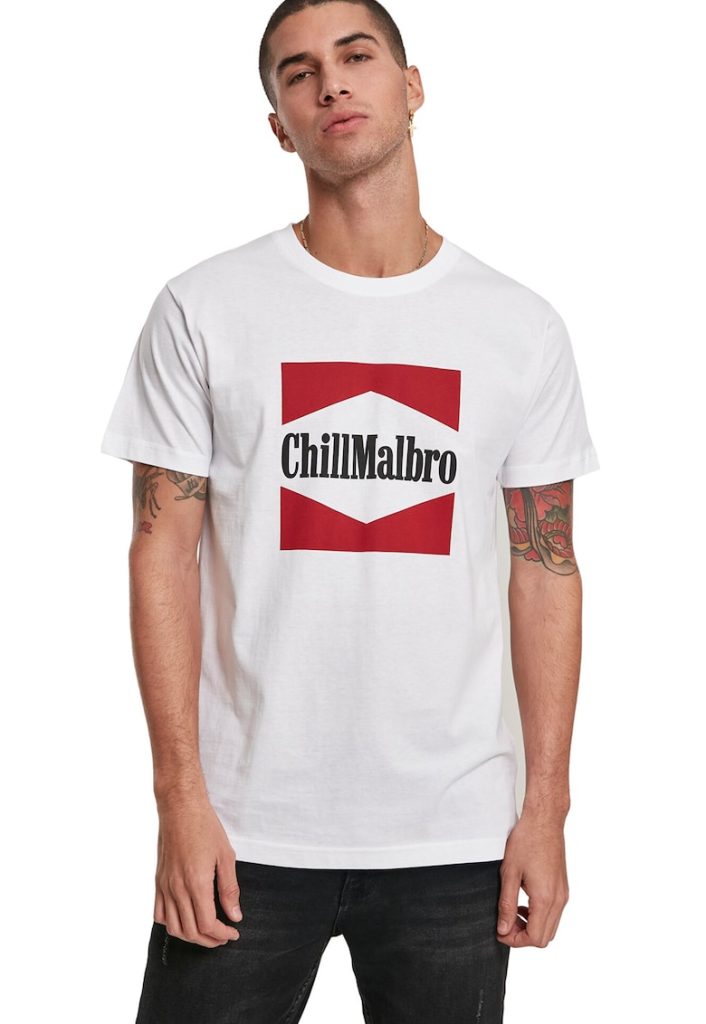 Tricou cu decolteu la baza gatului si model grafic-BARBATI-