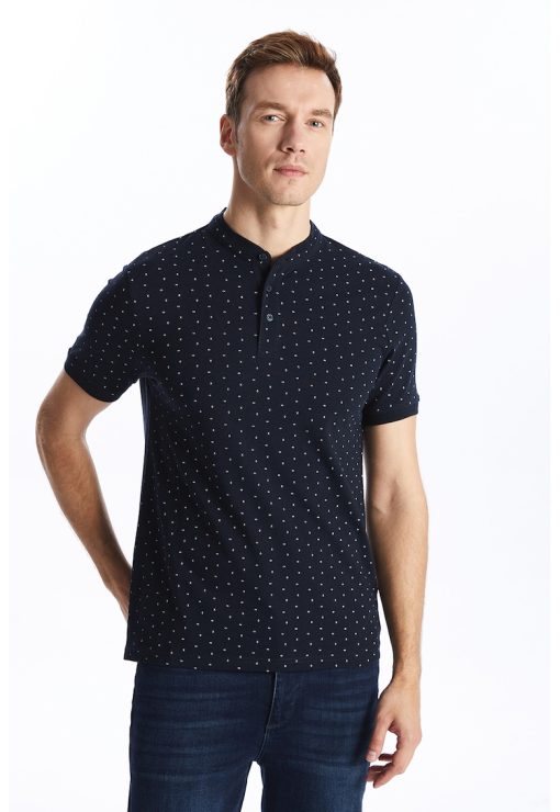 Tricou cu fenta cu nasturi-BARBATI-IMBRACAMINTE/Tricouri si maiouri