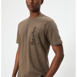 Tricou cu imprimeu Rick&Morty-BARBATI-