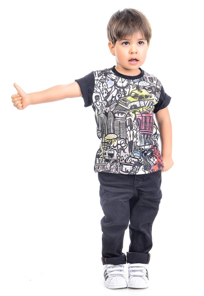 Tricou cu imprimeu grafic-BAIETI-
