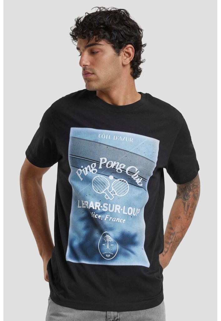 Tricou cu imprimeu grafic-BARBATI-