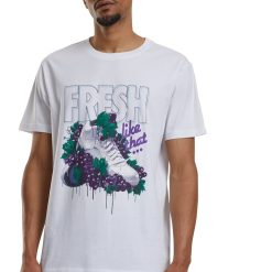 Tricou cu imprimeu grafic pe partea din fata-BARBATI-