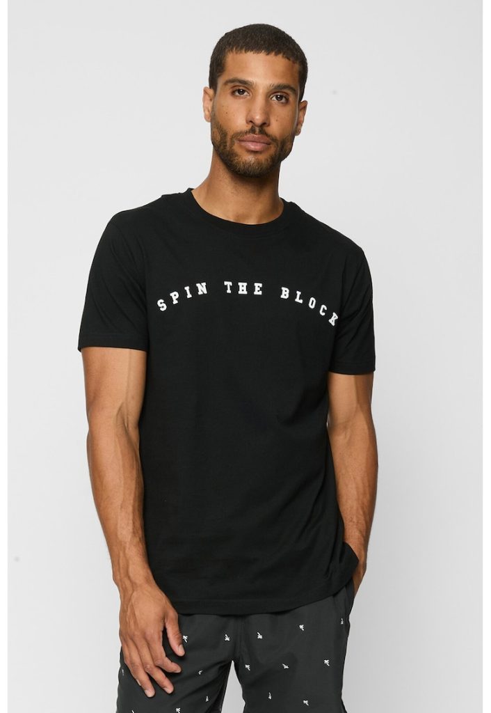 Tricou cu imprimeu text-BARBATI-