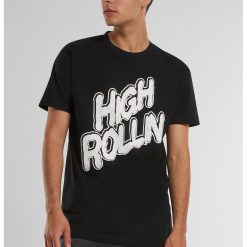Tricou cu imprimeu text-BARBATI-