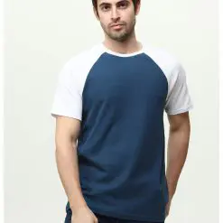 Tricou cu maneci raglan contrastant Rugby-BARBATI-