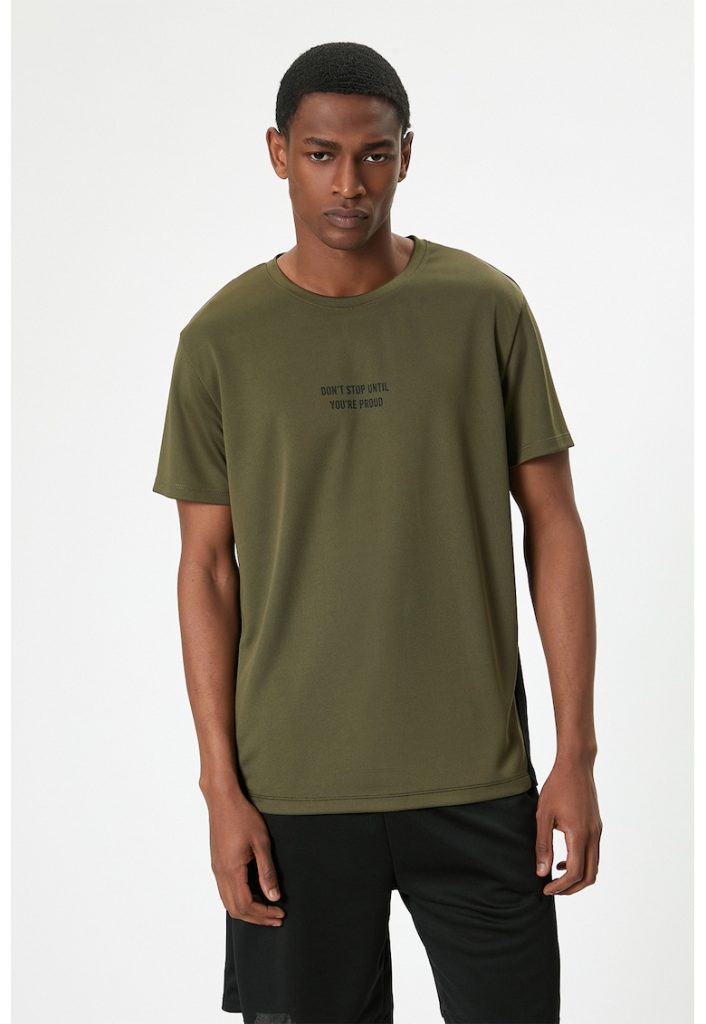 Tricou cu partea din spate contrastanta-BARBATI-