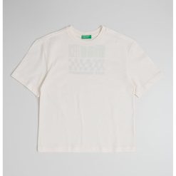 Tricou de bumbac cu decolteu la baza gatului si imprimeu-BAIETI-IMBRACAMINTE/Tricouri si maiouri