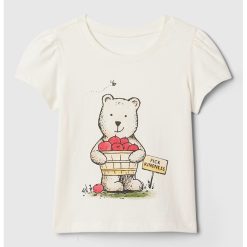 Tricou de bumbac cu imprimeu-FETE-IMBRACAMINTE/Tricouri si maiouri