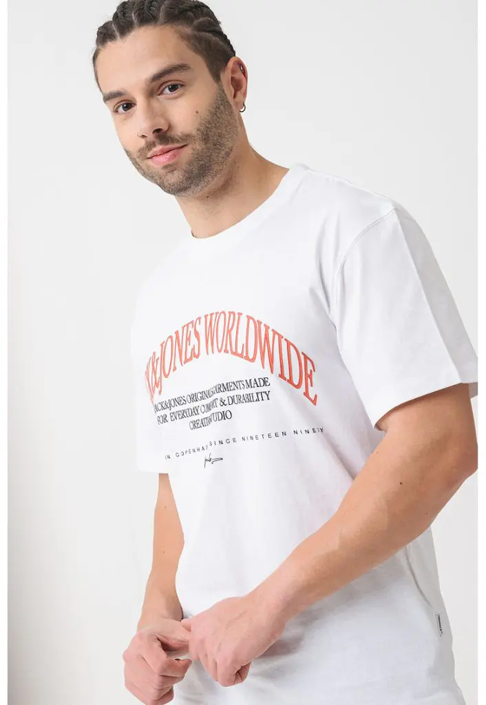 Tricou de bumbac cu imprimeu-BARBATI-IMBRACAMINTE/Tricouri si maiouri