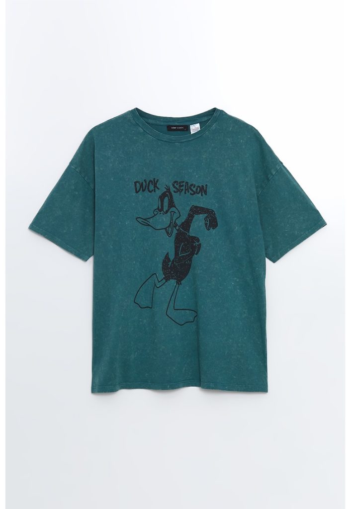 Tricou de bumbac cu imprimeu Daffy Duck-FEMEI-IMBRACAMINTE/Tricouri si maiouri