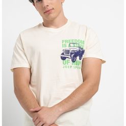 Tricou de bumbac cu imprimeu grafic-BARBATI-IMBRACAMINTE/Tricouri si maiouri