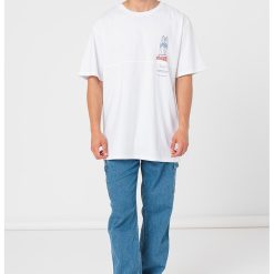 Tricou de bumbac cu imprimeu pe piept-BARBATI-IMBRACAMINTE/Tricouri si maiouri