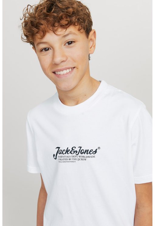Tricou de bumbac cu logo-BAIETI-IMBRACAMINTE/Tricouri si maiouri