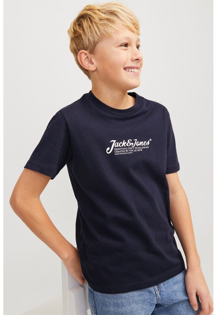 Tricou de bumbac cu logo-BAIETI-IMBRACAMINTE/Tricouri si maiouri