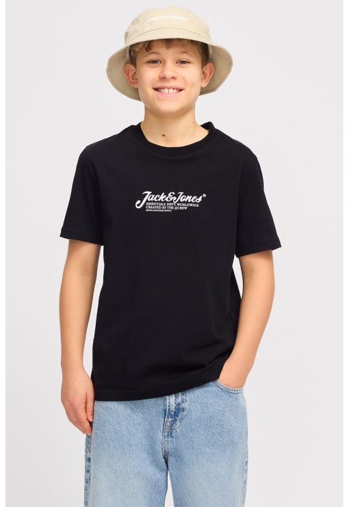 Tricou de bumbac cu logo-BAIETI-IMBRACAMINTE/Tricouri si maiouri