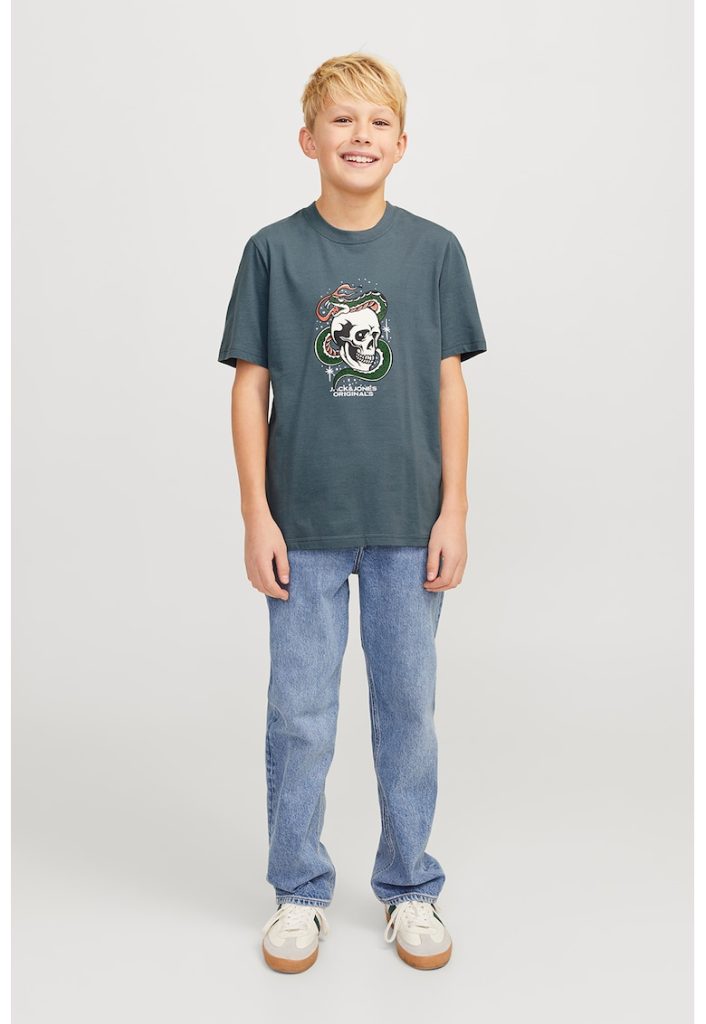 Tricou de bumbac cu model grafic-BAIETI-IMBRACAMINTE/Tricouri si maiouri